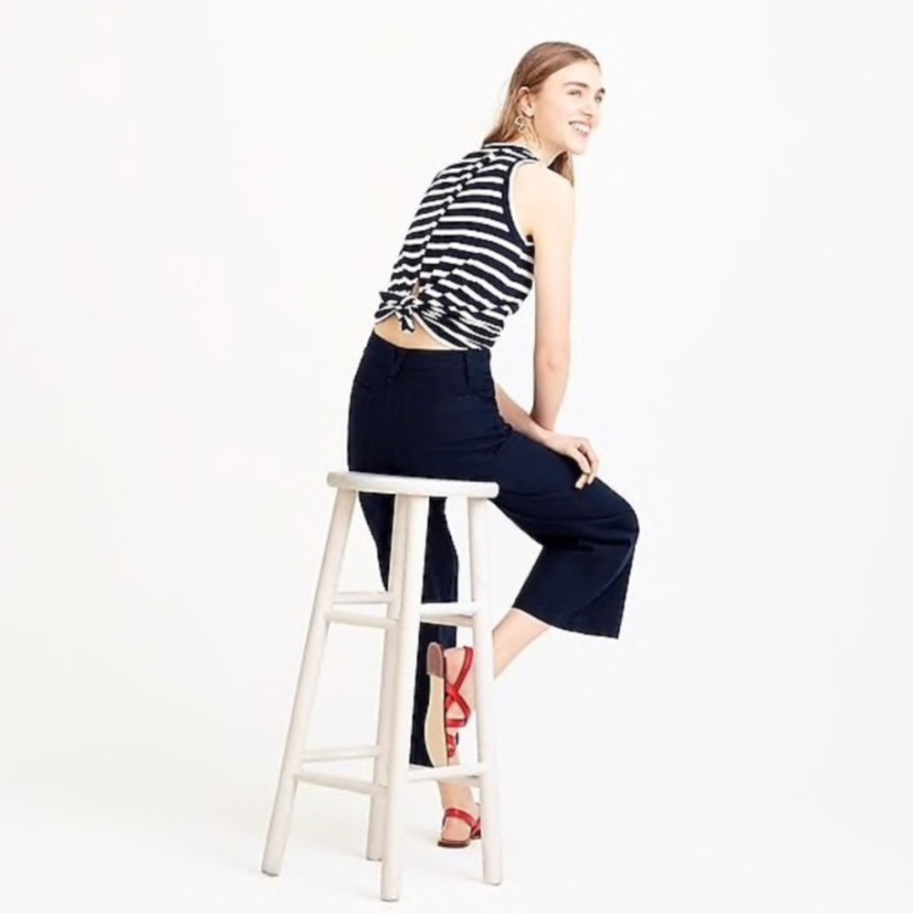 ❌SOLD❌ NWT J.Crew Tie-back Striped Tank